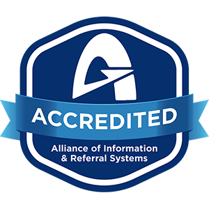 Accredited by Alliance of Information & Referral Systems